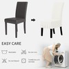 Easy-Going Dining Chair Covers Stretch Parsons Chair Slipcover with Skirt