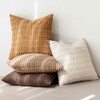 MIULEE Pack of 4 Neutral Corduroy Decorative Throw Pillow Covers