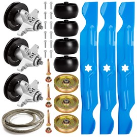 Spindle Blade Pulleys Belt Wheels Kit for RZT50 RZT50 KW RZT50VT Mustang RZT 50 Mustang XP 618-04126 918-04125 918-04126 742-04053A 942-04053B 756-04129B 956-04129 734-04155 754-04044 Deck Rebuild Kit