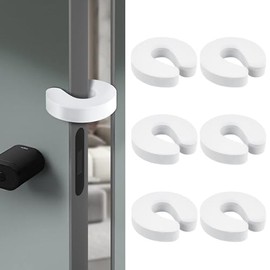 Paquete de 6 protectores para dedos de puerta, tope anti golpeteo, tope para puerta para gatos y niños pequeños, tope de puerta de espuma a prueba de 