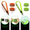LoNinLoAn 2Pcs High Visibility Reflective Bands with 4 Reflective Armbands