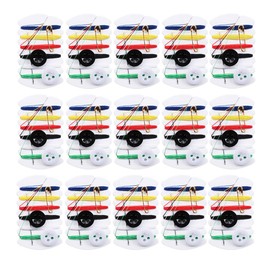 50 Sets Travel Sewing Kits with Needles Threads Buttons Pins 6 Colors Thread Emergency Repair Kit Small Simple Sew Tool for Hotel Amenities Necessities