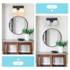 BrkNit 2 Light Modern Bathroom Light Fixtures Over Mirror, Black