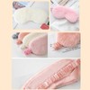 CENZICOM 4 Pcs Sleep Mask Plush Eye Mask Silk Sleep