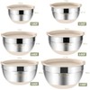 Umite Chef Mixing Bowls with Airtight Lids, 6 piece Stainless