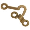 The Hillman Group 853010 Solid Brass Decorative Hooks with Staples