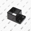 Plum Fittings Aluminum Fence Standard Wall Mount 1 1/4" x