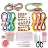 Juya Paper Quilling Kit with Pink Tools 960 Strips Board