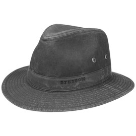 Stetson Organic Cotton Traveller Hat Men Black 7 1/2-7 5/8