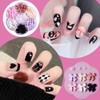 HUTRADE 3D Bow Knot Nail Charms Nail Art Pendants with