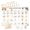 Montessori Children's Weekly Planner with Velcro Dots, Daily Plan with