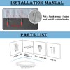 RoomDarkning Room Divider Curtains with Ceiling Track, 95% Blackout Heavy