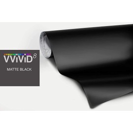 Matte Black Vinyl Wrap Roll with VViViD XPO Air Release Technology (5.5ft x 5ft)