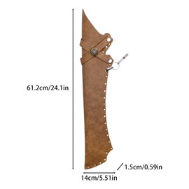 MiOYOOW Archery Quiver Waterproof Retro Arrow Case Portable Waist Portable PU Leather Arrow Waist Quiver for Recurve Compound Bow