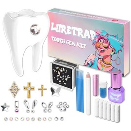 Tartar Jewellery, Tooth Jewellery, Tooth Gem Kit, Tartar Set, Tooth Jewellery Set, Tooth Gems, Tooth Gem for Parties and Everyday Use, with 1445 Rhinestones and 5 Marquise Diamonds