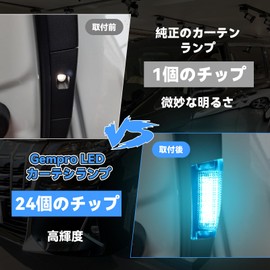 GemPro Alphard 40 Courtesy Lamp, Third Row, Vellfire 40 Series, Sliding Door Spot Lamp, 40 Alphard, Step Lamp, Door Welcome Light, Rear Sliding Door Specific Design for Toyota Vehicles, Genuine