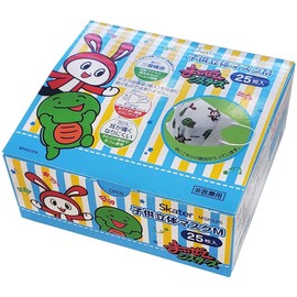 Skater MSKS25-A 3D Mask for Kids, Three-Layer Non-woven Fabric, Maizen Sisters, 25 Pieces
