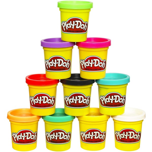Play-Doh Modeling Compound 10 Pack Case of Colors, Non-Toxic, Assorted Colors, 2 Oz Cans, Ages 2 & Up, (), Multicolor