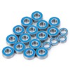 BRKRC 19Pcs Chrome Steel Metric Blue Rubber Sealed Ball Bearing