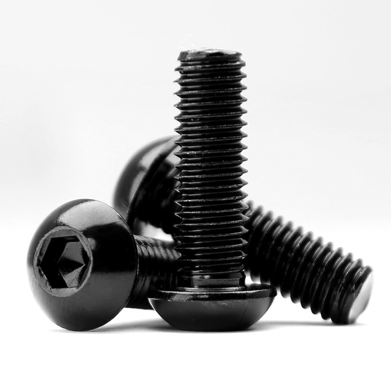 M4 x 14 mm Rounded Head Screws with Hexagon Socket