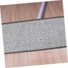 FOMIYES 12x33cm Microfiber Mop Pads Replacement Set 4pcs Grey Flat