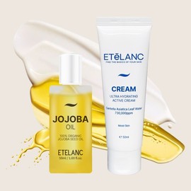 Etelang Moisturizing Set (Jojoba Oil 50ml + Water Cream 50ml) / 에텔랑 보습 세트 (조조바 오일 50ml+물크림 50ml)