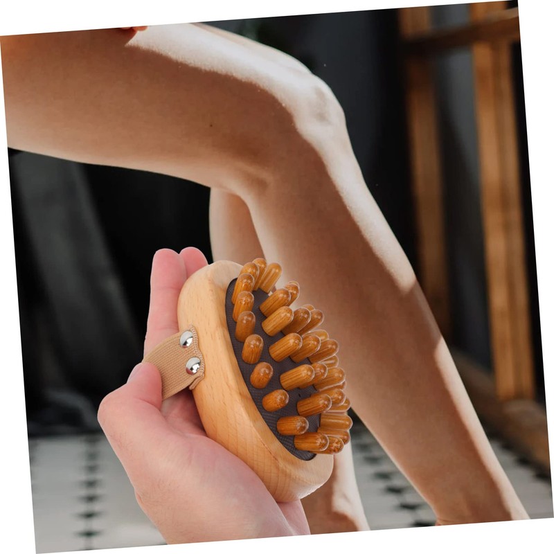 OHPHCALL Handheld Wooden Massager for Home Use Ergonomic Beech Design