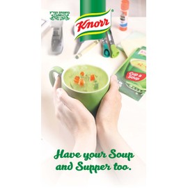 Knorr Pea Soup Mix 1.52oz (3x2 Packs for 6 Pouches Total)| Delicious, Warm, and Ready in Minutes!