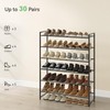 Nunsino Shoe Rack, Metal Shoe Organizer, 6 Tier Garage Shoe