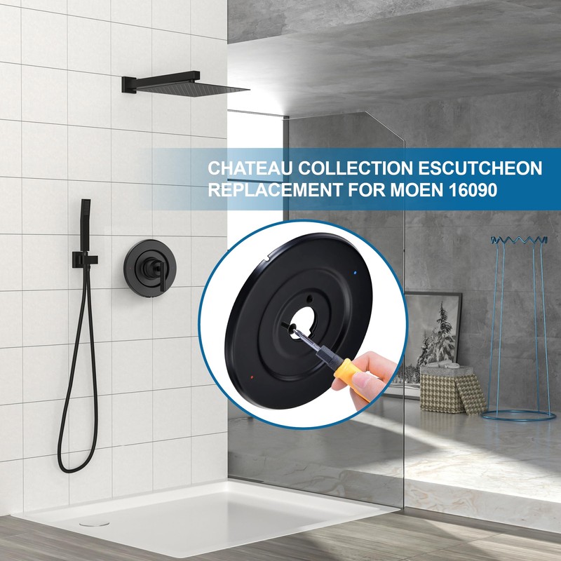 Escutcheon Replacement for Moen 16090 Chateau Collection, for One-Handle Tub