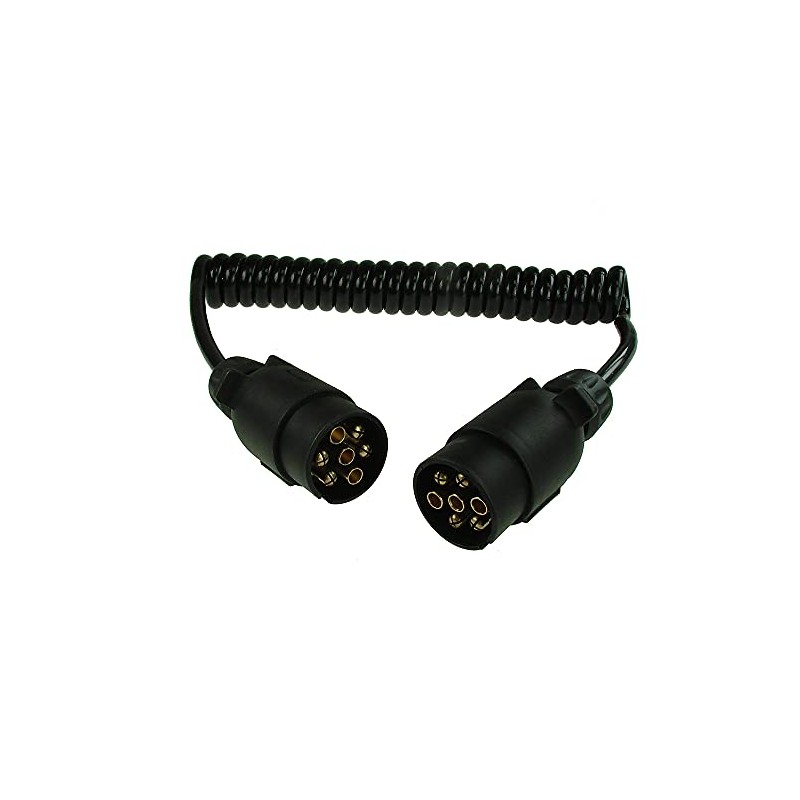 Maypole 7 Pin 1.5 m 2×7 Pin Plugs and 7