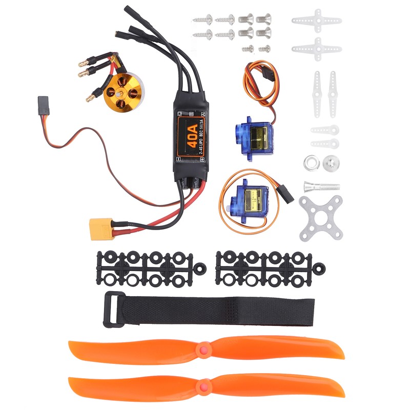 2212 KV1400 Motor 40A XT60T ESC SG90 Servo 8060 Propeller