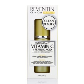 Reventin Vitamin C Face Serum W/Ferulic Acid + Turmeric | Vitamin E + C Skin Care Beauty Serum For Reducing Look Of Uneven Skin Tone, Dark Spots, Wrinkles, Fine Lines, & Dull Skin, 1.6 Fl Oz