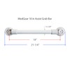 18 in MedGear Wall-Mount Bath Assisting Grab Bar, White &