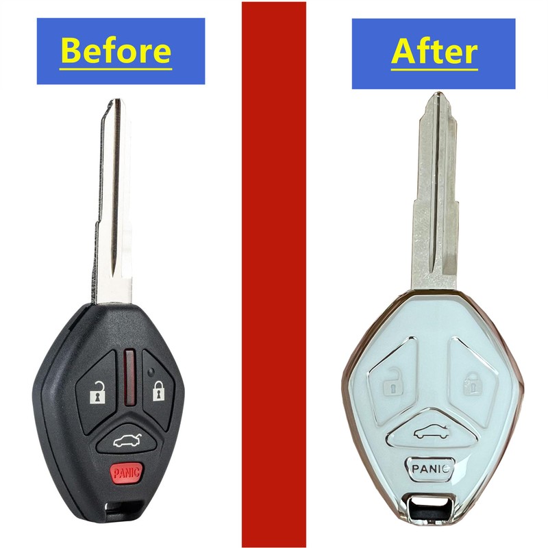TAPAYICA for Mitsubishi Key Fob Shell Keyless Remote Key with