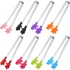 Shindel Small Tongs, 5.1 Inch Mini Tongs for Kids, Cute