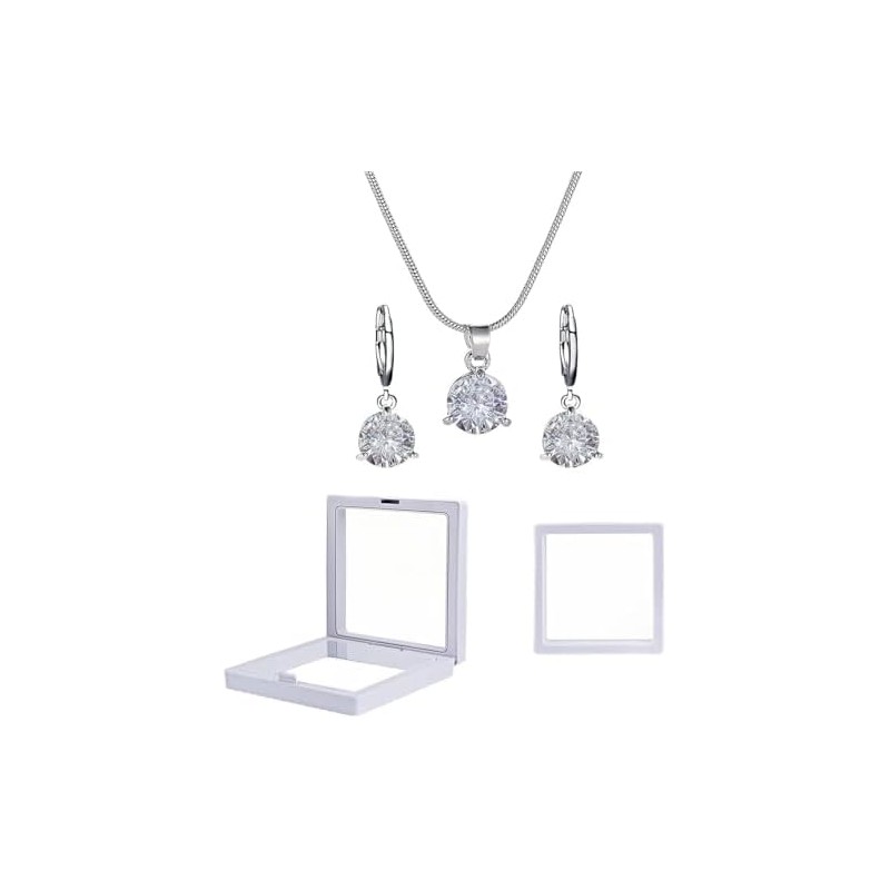 Set de Collar y Aretes con Caja de Almacenamiento de