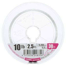 Major Craft DFLE Bullet Fluoro Shock Leader for Bait Trees, 2.5/10 lb