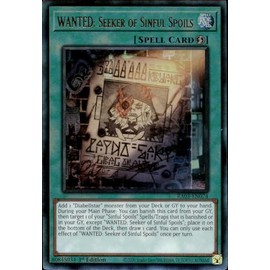 Wanted: Seeker of Sinful Spoils (PUR) - RA03-EN074 - Prismatic Ultimate Rare - 1st Edition