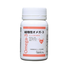 Wakasapri Omega-3, 120 Tablets, 1 Month Supply, DHA EPA Formulation, Plant Based Oil from Space Development Technology Supplement (Old Product, 1 Piece)