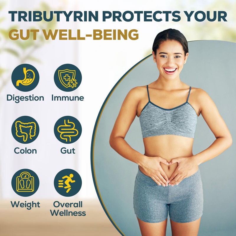 Tributyrin Supplement for Gut & Immune 800mg | High Bioavailability