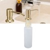 Pwshymi 300ml Soap Dispenser, Built-in Stainless Steel Sink Dispenser Pump