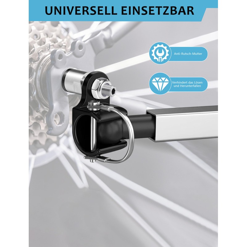 WildKids Thru Axle Adapter M12 for Bicycle Trailer Coupling, Bicycle