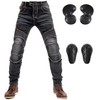 LOMENG mens Motorcycle Riding Jeans Motocross Cycling Motorbike Racing Pants
