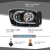 CHEDA LED Front Headlights Assembly Headlamp Left+Right Side Compatible with