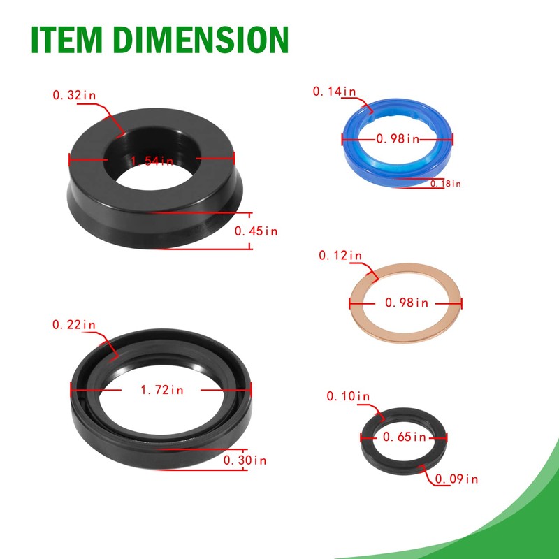 328.12002 Floor Jack Seal Replacement Kit for Sears Craftsman 328.12002,