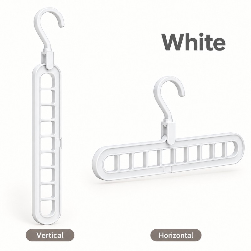 3-Pack 9-Hole Space Saving Clothes Hangers for Closet Organization –