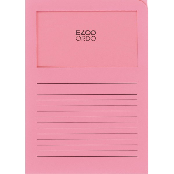 Elco"Ordo Classico" Organisation Folder - Pink (Pack of 10), 73695.51