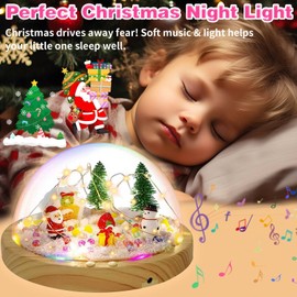 Make Your Own Night Light with Music, DIY Edition Christmas Toys for Girls Creative Magic Xmas Nightlight Project, Arts and Crafts Kits USB Upgrade, Boys Princess Gifts for Kids 4 5 6 7 8 9 Year Old