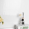 Backsplash Tile Peel and Stick, Self-Adhesive White Decorative Wall Tiles